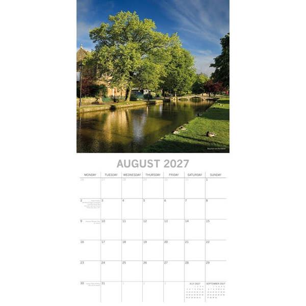 Cotswolds Calendar 2027, Wall Calendars, Month To View, Travel, Gift
