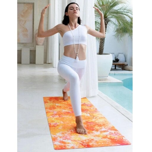 Kati Kaia Aurelia Orange Travel Yoga Mat