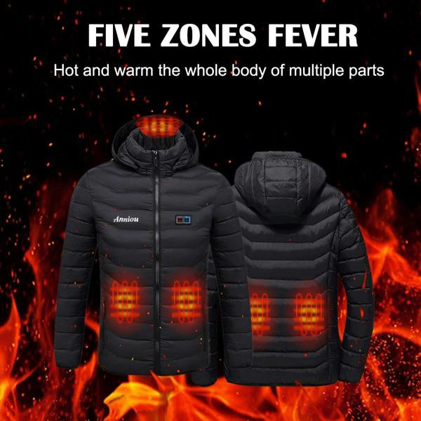 Anniou Dual Switch Duck Down Heated Jacket