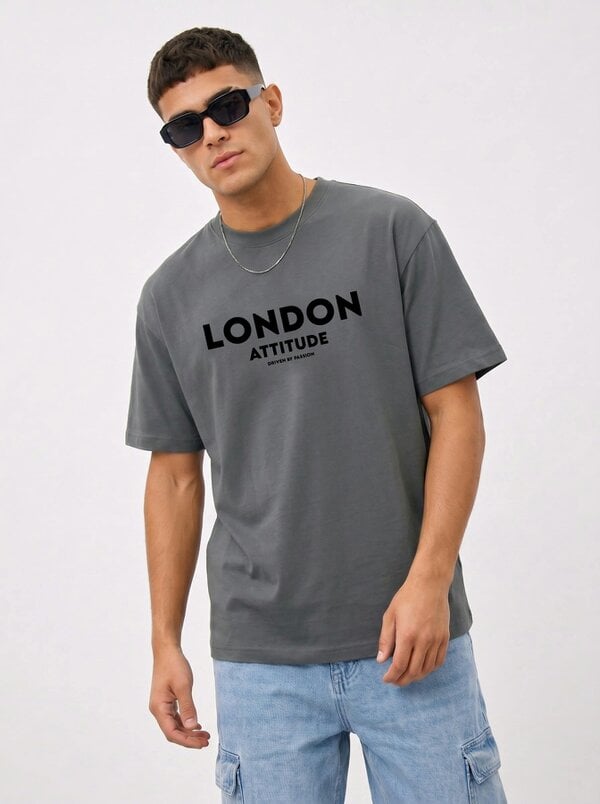 London Attitude Japanese Inspired Premium Organic Cotton Relaxed Fit T-Shirt