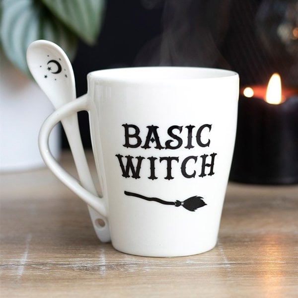 Serano Basic Witch Mug and Spoon Set