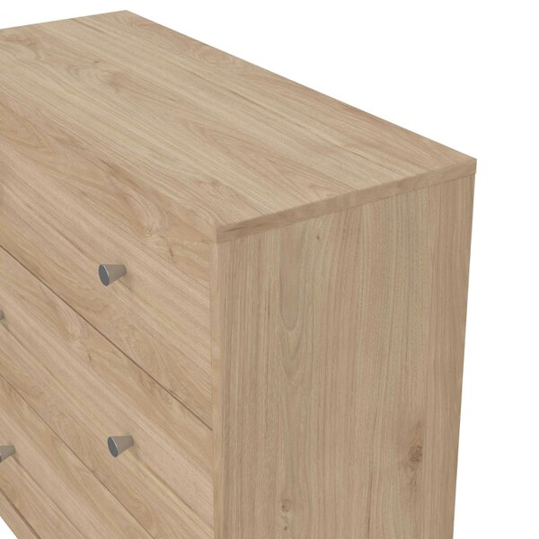 Wyld Haus Kaohsiung Hickory Oak Effect Chest 3 Drawers