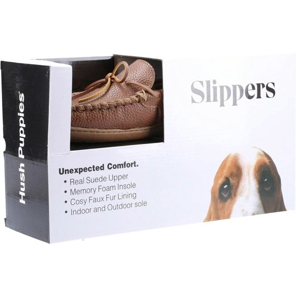 Hush Puppies Ace Leather Men's Slippers in Tan