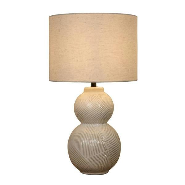 Pagazzi Lighting Wilmette White Ceramic Table Lamp