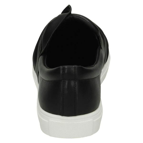 Spot On Ladies Spot On Twist Vamp Slip On Plimsolls