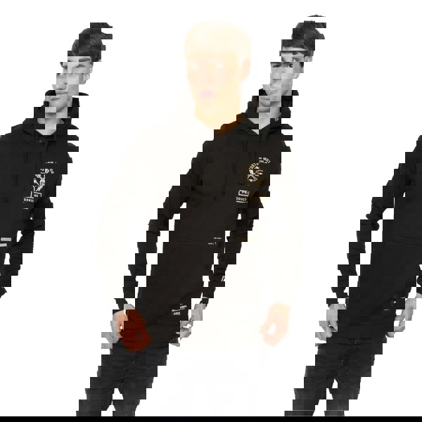 Crosshatch Mens Moules Hoodie - Black