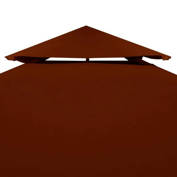 Berkfield 2-Tier Gazebo Top Cover 310 g/ma_ 4x3 m Terracotta