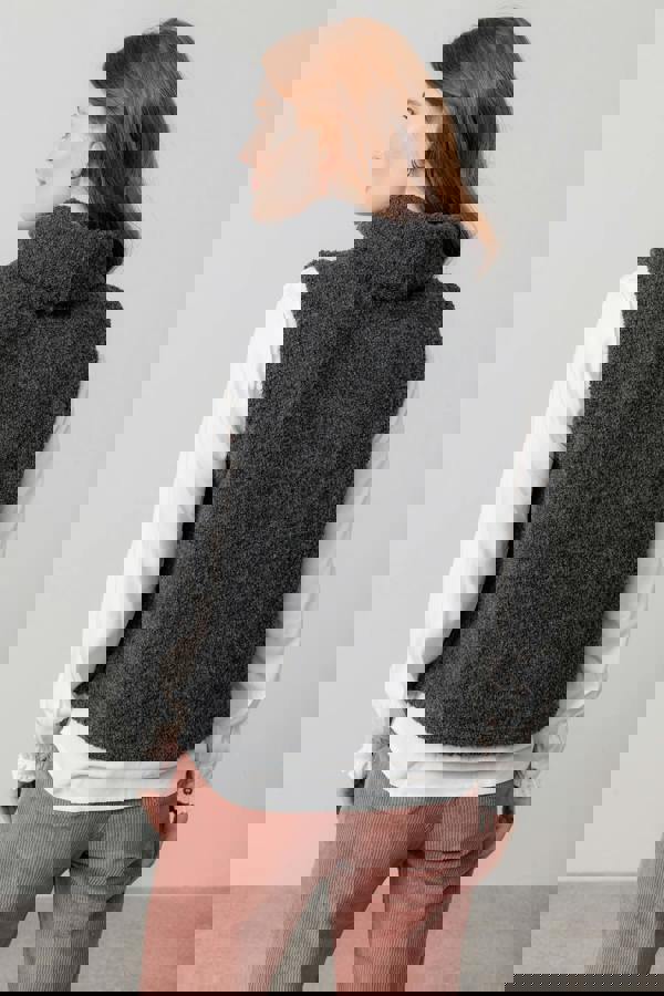 Lily & Me Bramble Boucle Knit Tank Charcoal