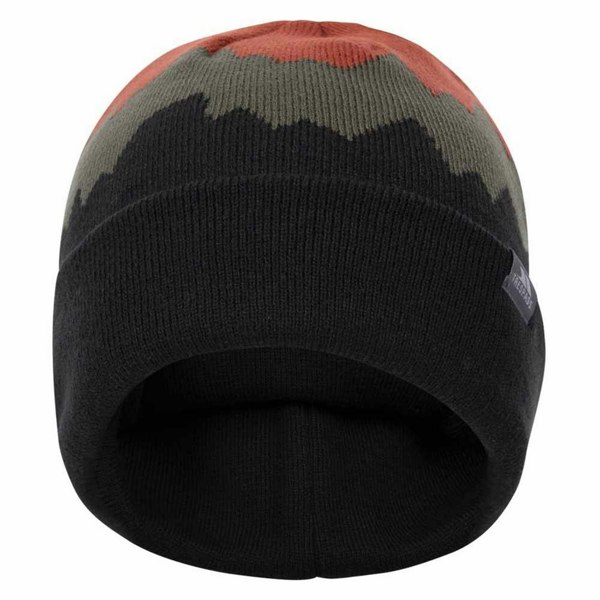 Trespass Mens Cobbler Beanie - Salsa/Ivy/Black