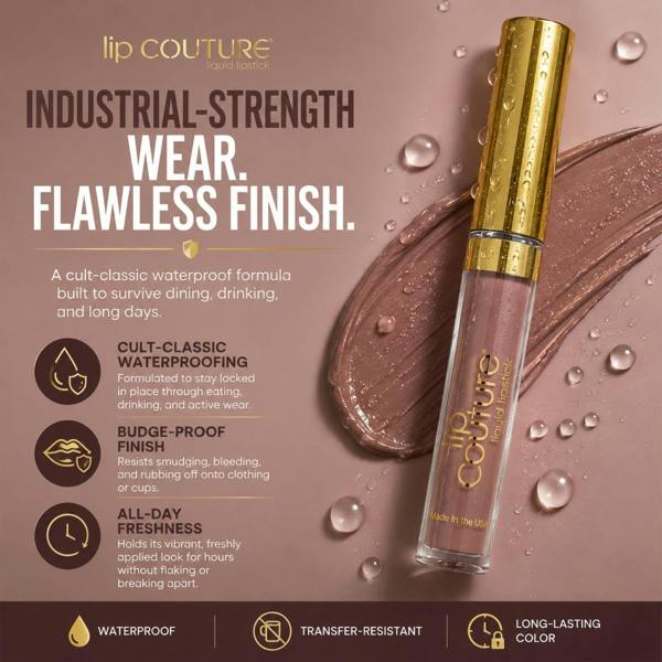 Aquarius LA Splash Lip Couture Cryptic Soft Matte Liquid Lipstick Long Lasting Waterproof