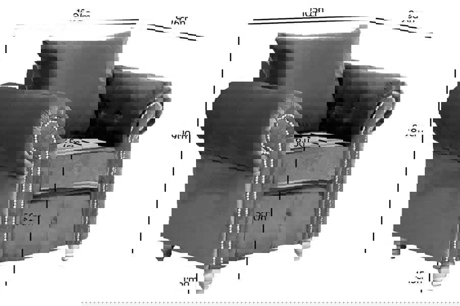 Sofa Scene Olympia Grey Velvet Chesterfield Living Room Furniture Range