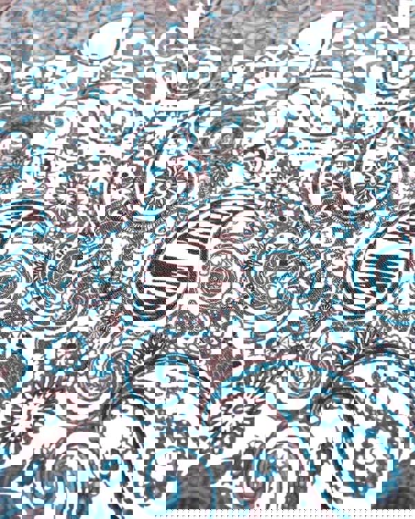 Lambretta Mens Classic Paisley Print Mod Retro Ska Casual Polo