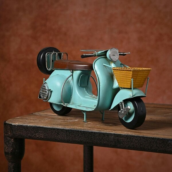 Harvey Makin Ornament - Blue Classic Scooter