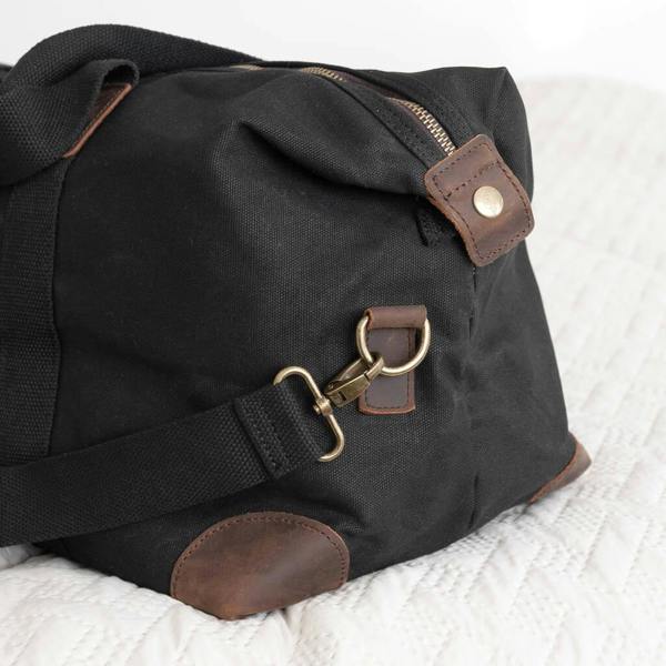 Abode Home & Gifts Monogrammed Luxury Waxed Canvas Holdall