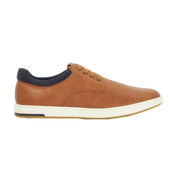 Dune London Mens Tamsen Lace Up Trainers - Tan - 