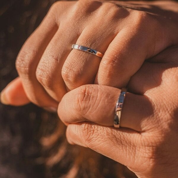 The Colourful Aura NE ZHA Chinese Adjustable Matching Couple Promise Ring Set