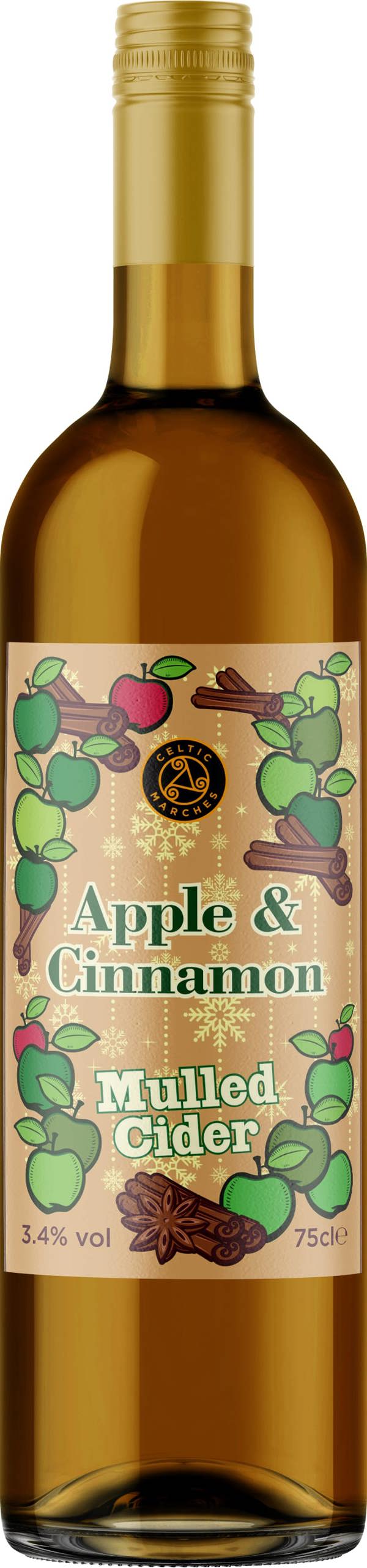 Celtic Marches Apple & Cinnamon Mulled Cider 6 x 75cl Bottles