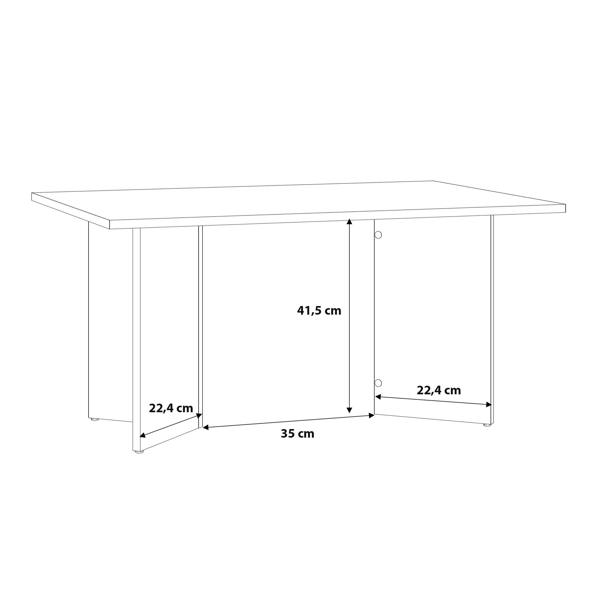 Wyld Haus Naestved  Sonoma Oak Wood Coffee Table