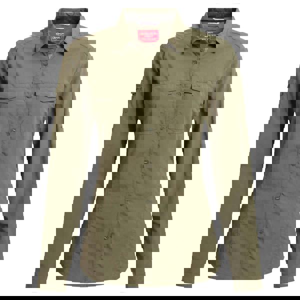 Craghoppers Womens/Ladies Adventure III Nosilife Long-Sleeved Shirt - Wild Olive