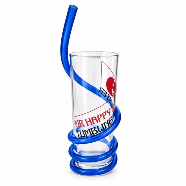 Mr.Happy Twisty Spiral Straw Tumblers