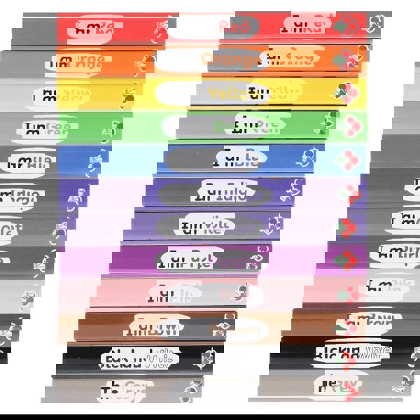 Colourblocks 12 Mini Books Box Set – I Am Red, Blue, Yellow & More Early Learning Colours Collection