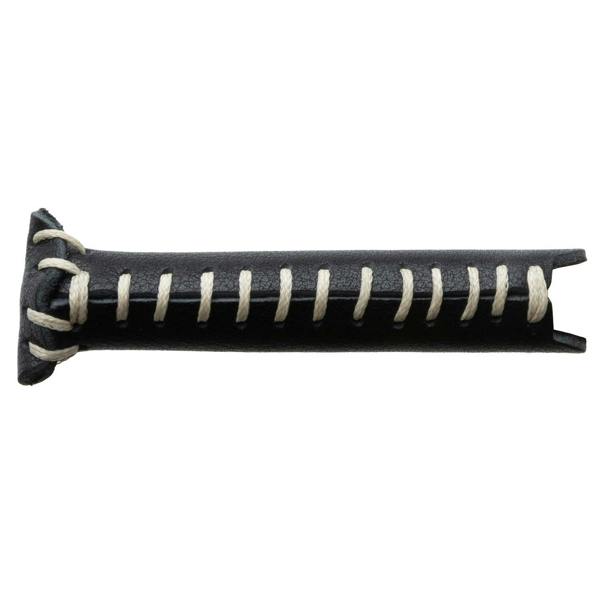 Leather cue tip protector rear view