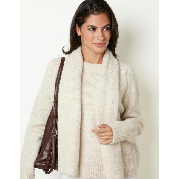 Blue Vanilla Knitted Scarf Jumper