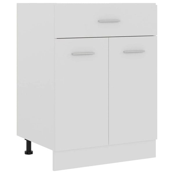 Berkfield Drawer Bottom Cabinet White 60x46x81.5 cm Engineered Wood