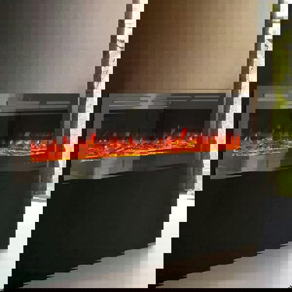 60 Inch Insert Electric Fireplace Heater Wall Mounted Fireplaces 1500W Wall Mounted Fireplaces Living and Home