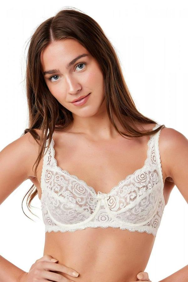 Womens Ivory Rhapsody Lace Underwired Bra