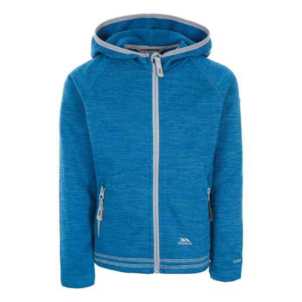 Trespass Childrens Girls Goodness Full Zip Hooded Fleece Jacket - Cosmic Blue