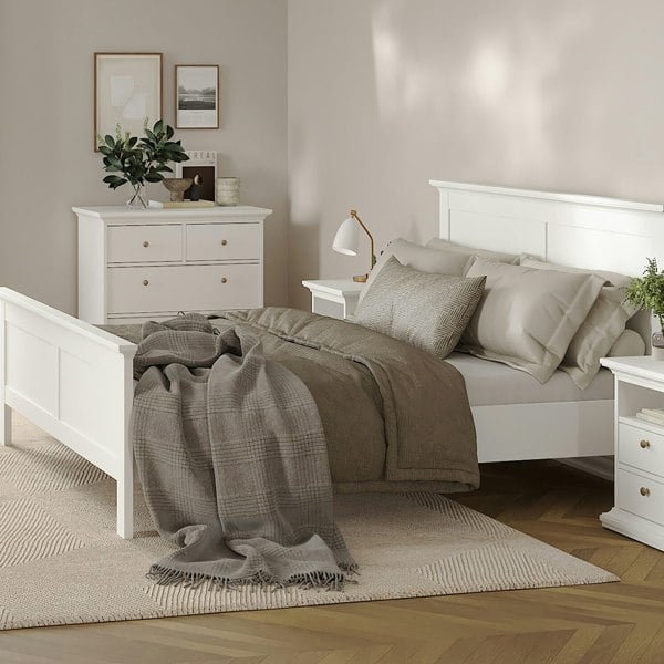 Furniture To Go Paris Chest of 4 Drawers in White