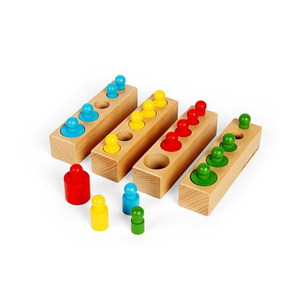 Bigjigs Toys Wooden Peg Blocks