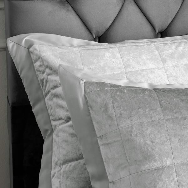 Catherine Lansfield Crushed Velvet Pillowsham Pair