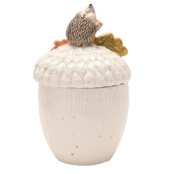 Country Living Hedgehog On An Acorn Storage Jar