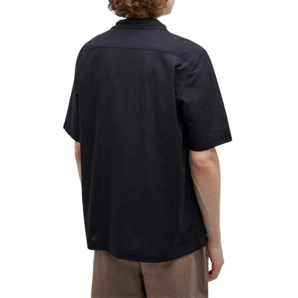 Fred Perry Textured Lightweight Navy Blue Vacation Shirt XS