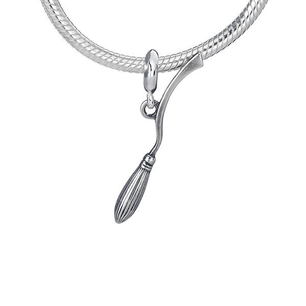 Harry Potter sterling silver broomstick slider charm