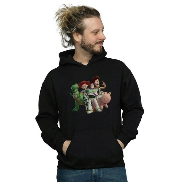 Disney Mens Toy Story 4 Group Hoodie - Black