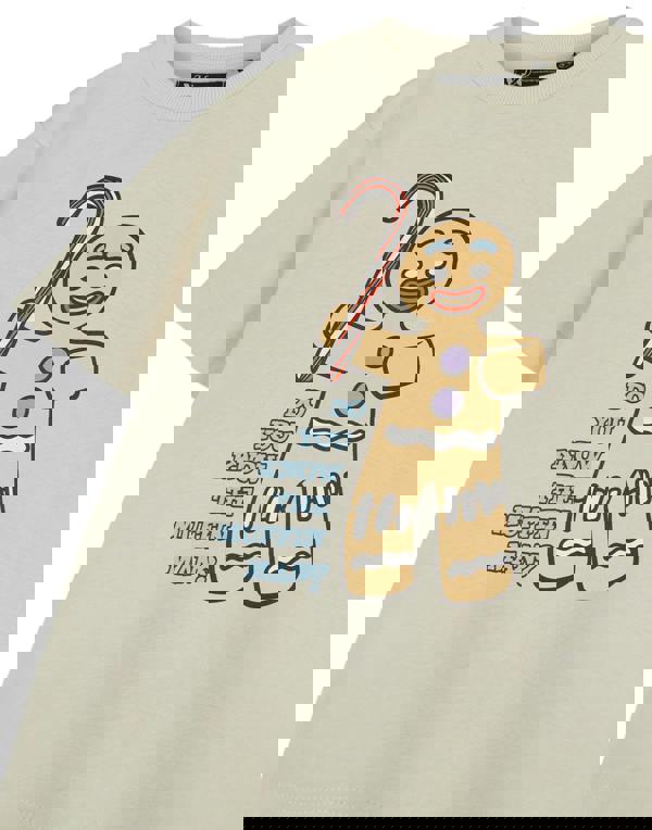 Shrek Unisex Kids Beige Gingy Short Sleeved T-Shirt