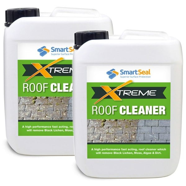 Smartseal Roof Cleaner Xtreme Removal of Dirt, Algae & Grime from Roofs - 10 Litres (2 x 5L)