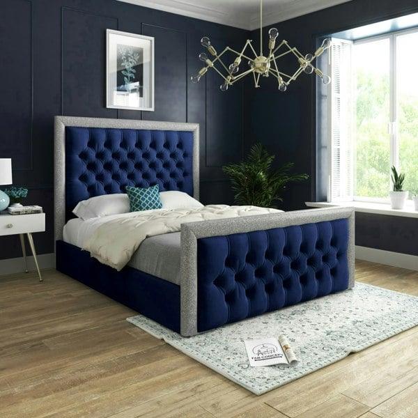 DS Living Cheltenham Bed - Kingsize - 5ft - Blue