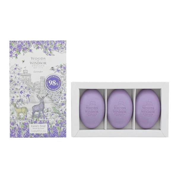 Woods of Windsor Lavender Soap 3 x 60g
