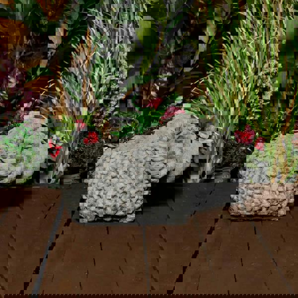 Whimsical Stone Cast Ram Planter for Garden or Patio