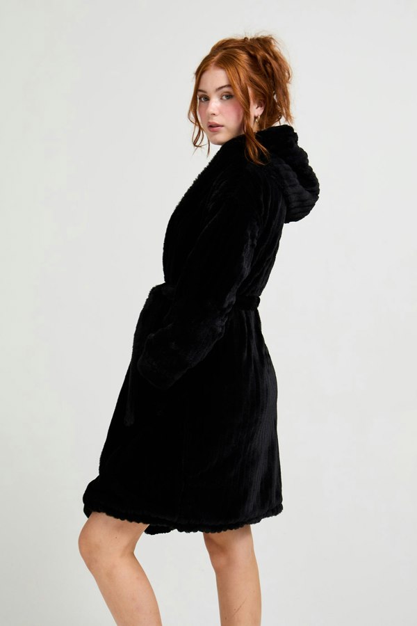 Cloud Dressing Gown in Black - Wholesale - Robes