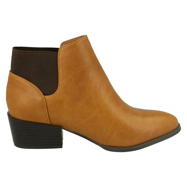 Spot On Ladies Spot On Heeled Ankle Boot