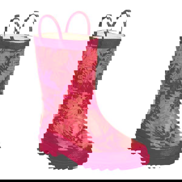 Regatta Great Outdoors Childrens/Kids Minnow Patterned Wellington Boots - Unicorn/Red Ochre