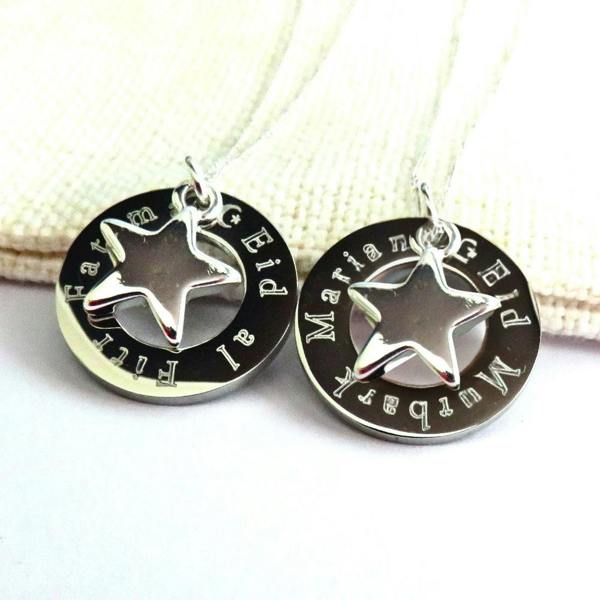 Aye Do Gifts Personalised Eid Engraved Infinity Necklace & Star Charm