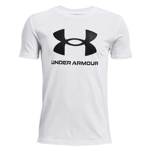 Under Armour Kids Sportstyle Logo Short-Sleeved T-Shirt - White