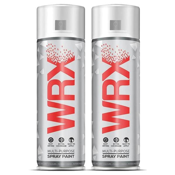WRX 2X WRX Black Grey Spray Paints 400ml