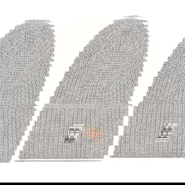 Aquascutum Active Active Label Beanie Light Melange Grey Grey Beanie Hat One Size